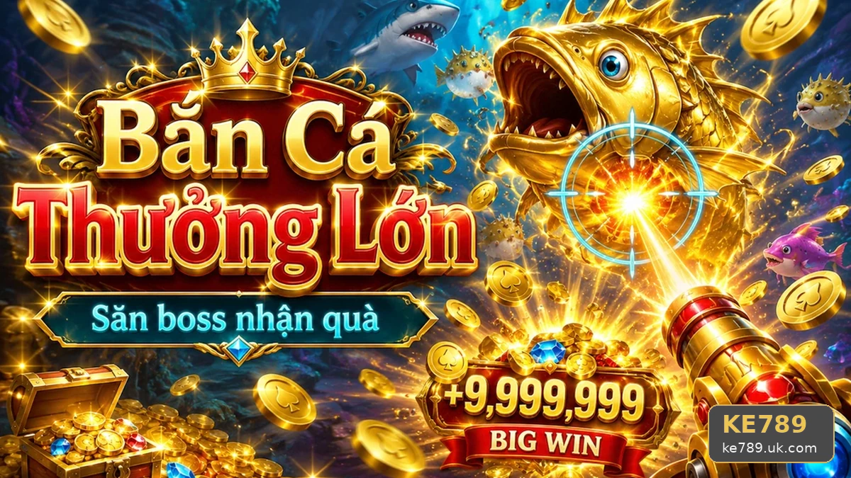 Quan sát cảnh bắn cá săn thưởng để ổn định tâm lý khi nổ hũ